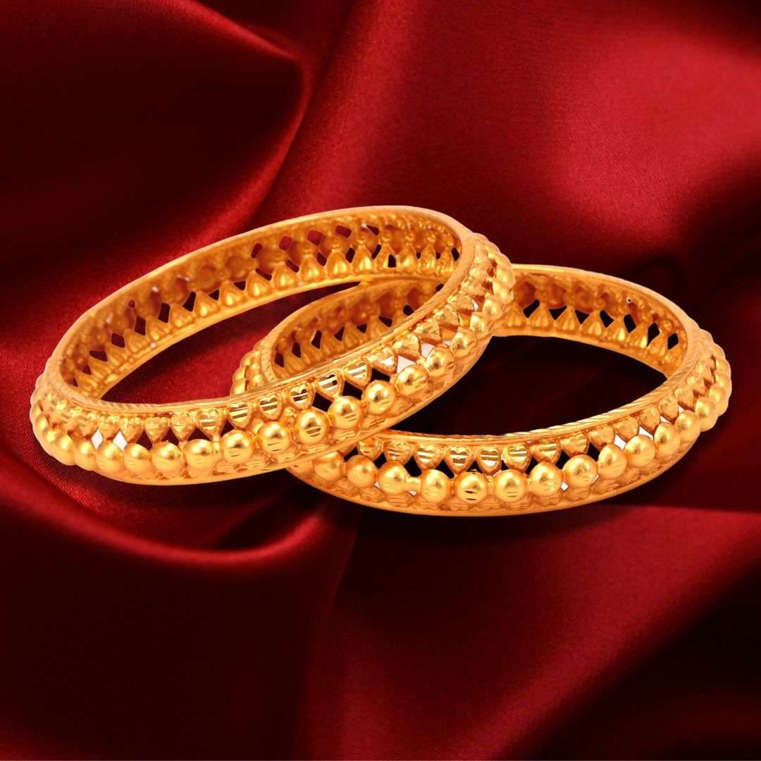 Salankara Creation Designer Beads Fitted Churi /Bangle Pair - Salankara Creation